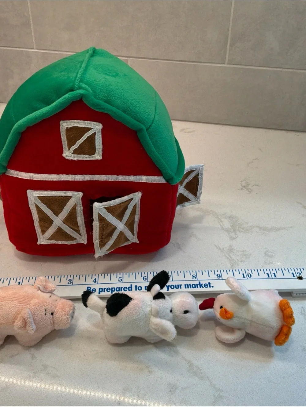 Baby Ganz Learn and Grow Happy Hill Farm 4 Piece Set Plush Used Cute